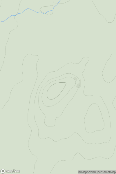 Thumbnail image for Gallows Hill [Carrick and Galloway] showing contour plot for surrounding peak